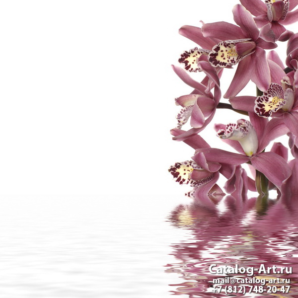 картинки для фотопечати на потолках, идеи, фото, образцы - Потолки с фотопечатью - Розовые орхидеи 38